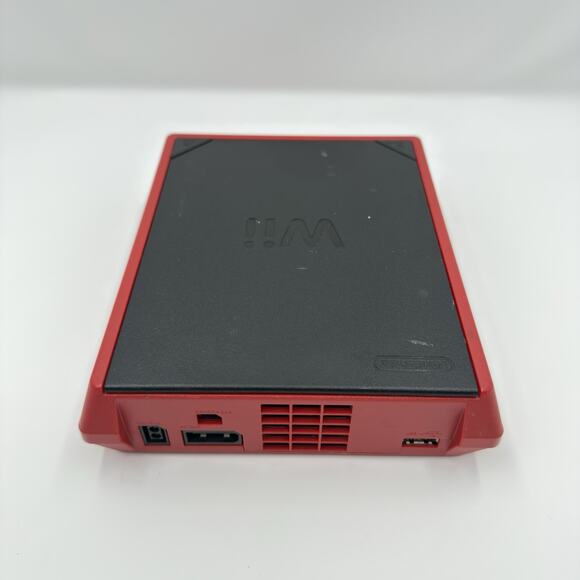 Nintendo Wii Mini Red Console Complete System Tested Cleaned Authentic - Picture 5 of 12